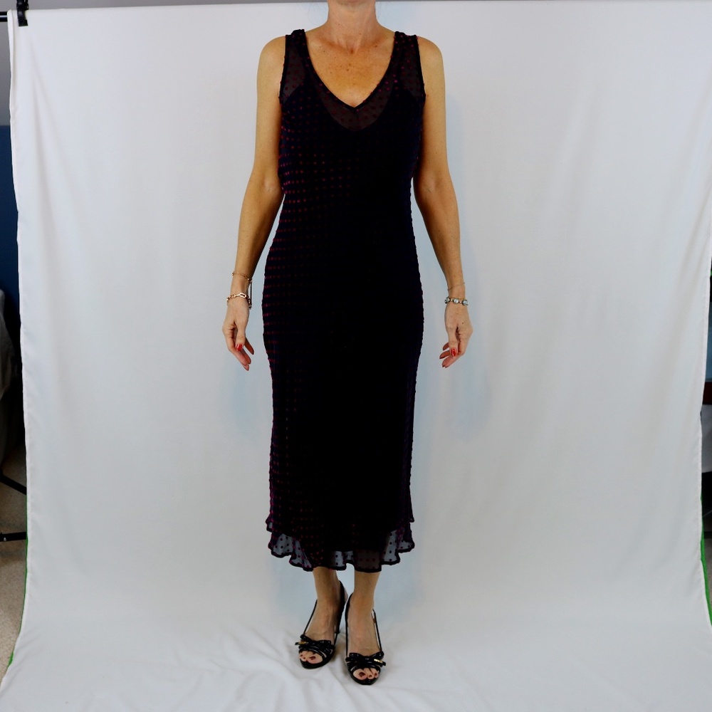Boutique black and maroon dress